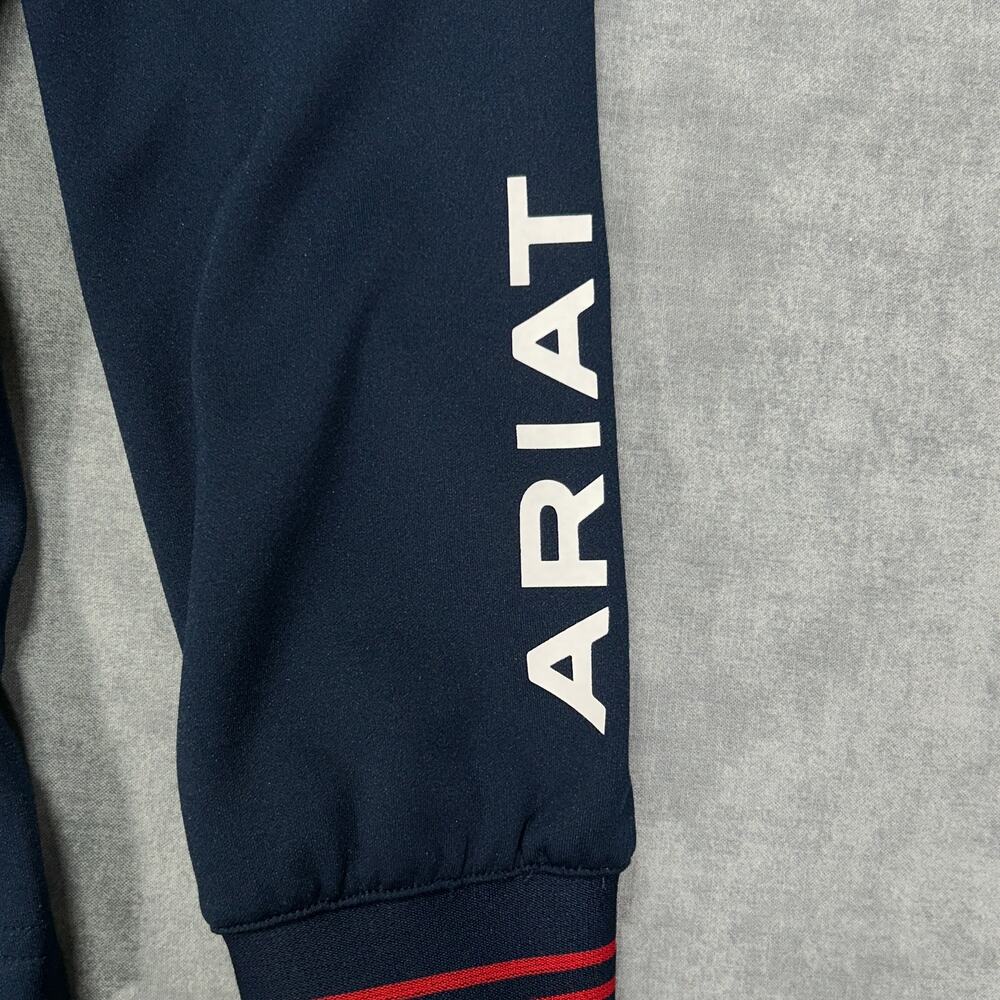 Ariat navy blue quilted AriatTek Hybrid equestrian riding jacket womens M - Picture 4 of 13